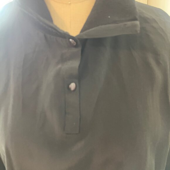 Vintage LISA & SCOTT Black Silk Blouse Size Medium - Picture 2 of 6